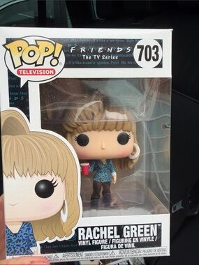 Funko Pop! Rachel Green in Blue Leopard Top Collectable